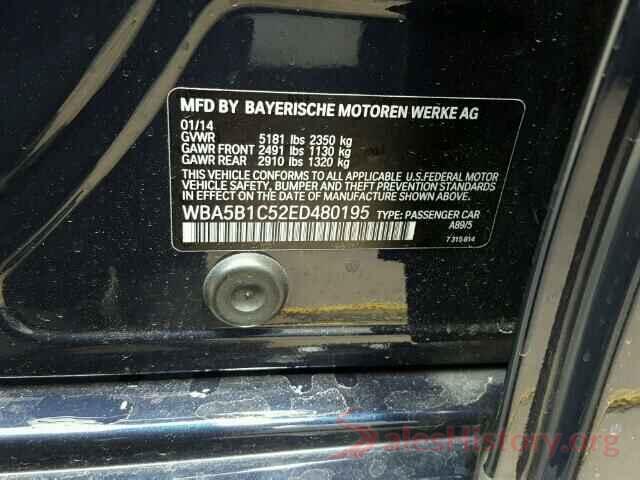 1FMCU0GD9HUE53415 2014 BMW 5 SERIES