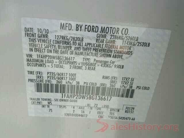 1N6DD0ER1KN758753 2011 FORD TAURUS