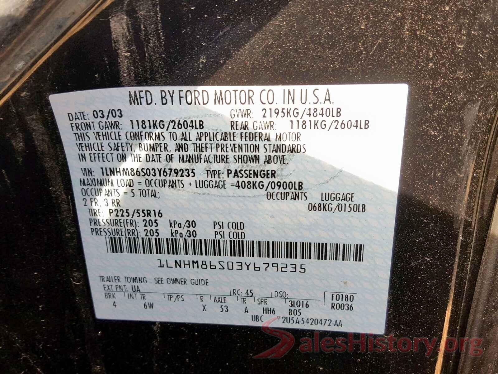 5N1AT2MT1LC744233 2003 LINCOLN LS SERIES