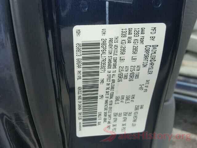 3C4PDCAB9JT496165 2007 CHRYSLER MINIVAN