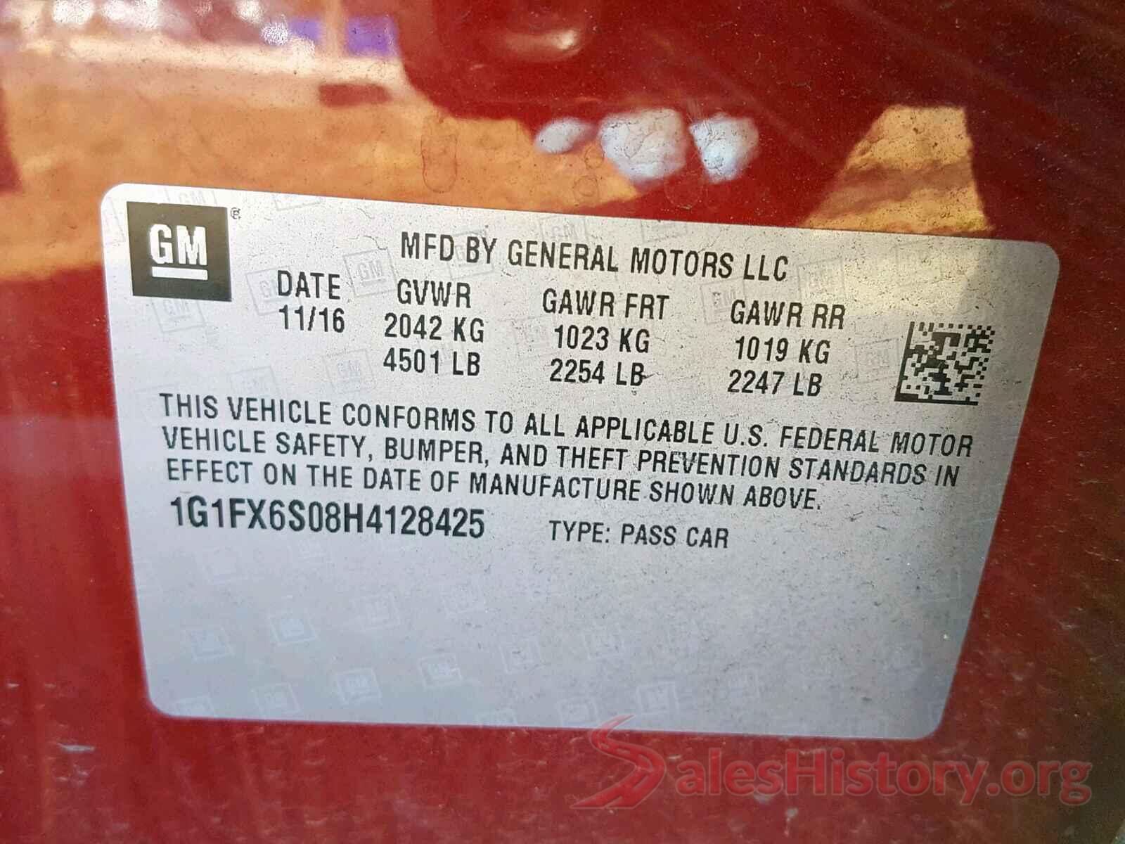 1G1FX6S08H4128425 2017 CHEVROLET BOLT