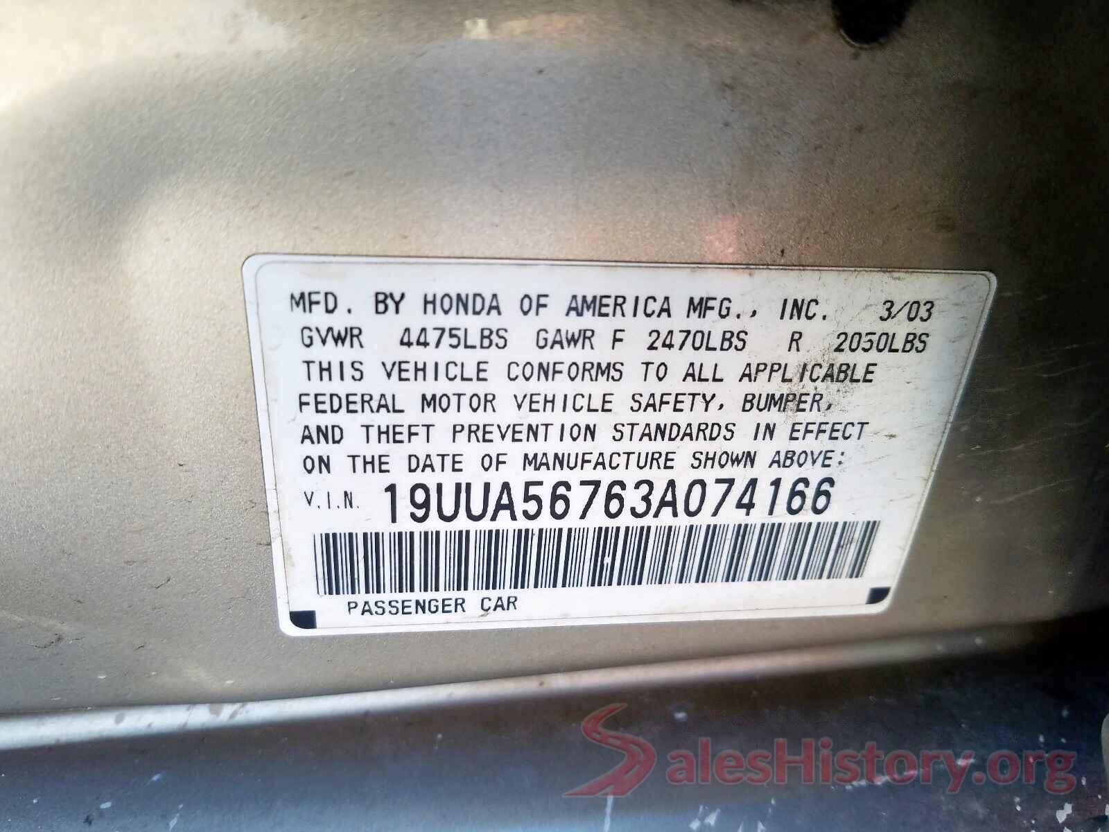 4T1BF1FK5GU228791 2003 ACURA TL