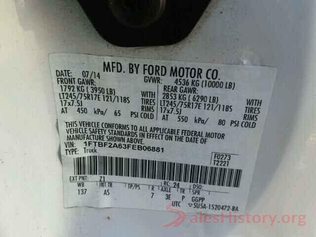 3FA6P0RU8JR171467 2015 FORD F250