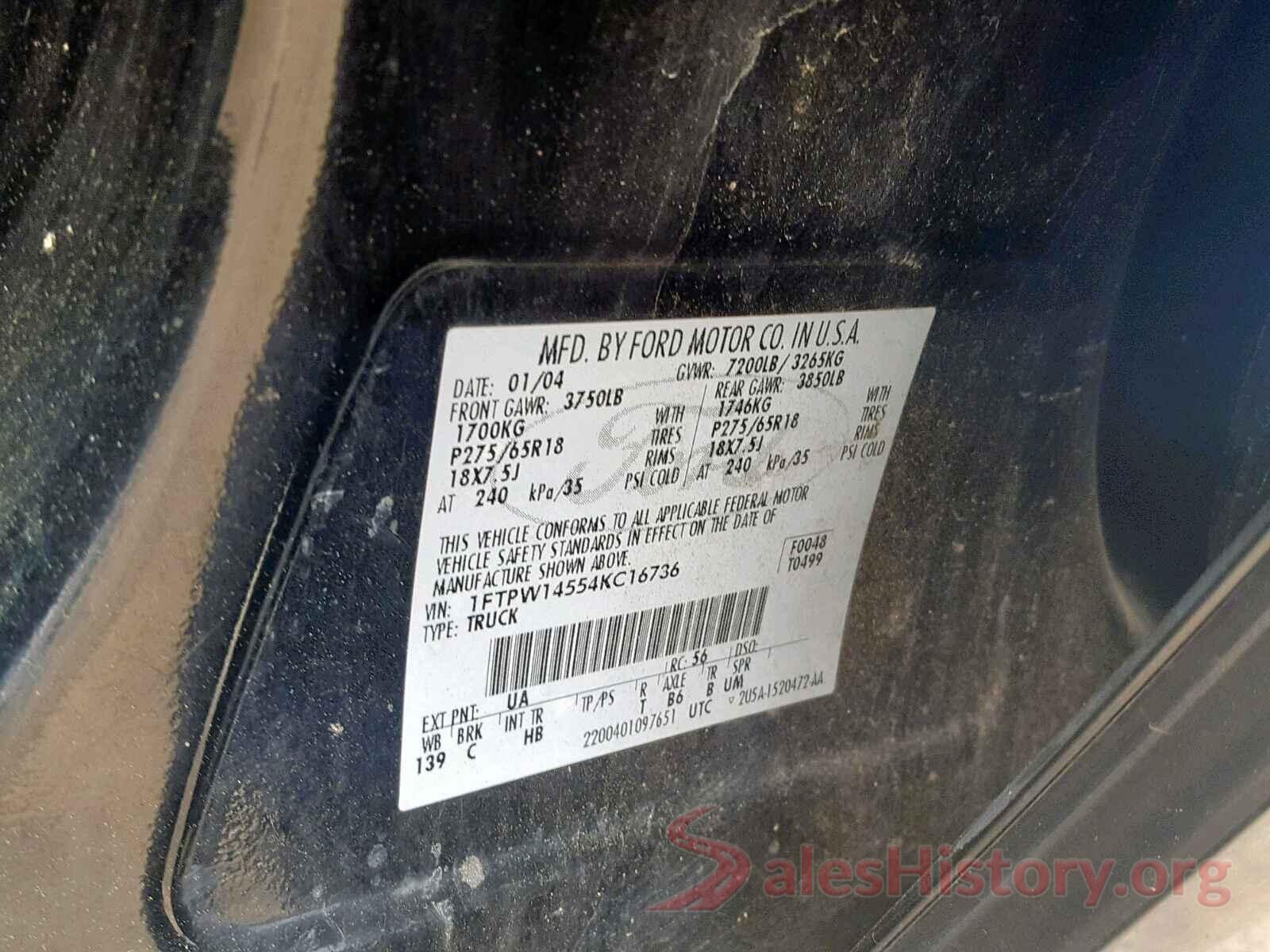 KM8SN4HF2HU234151 2004 FORD F150 SUPER