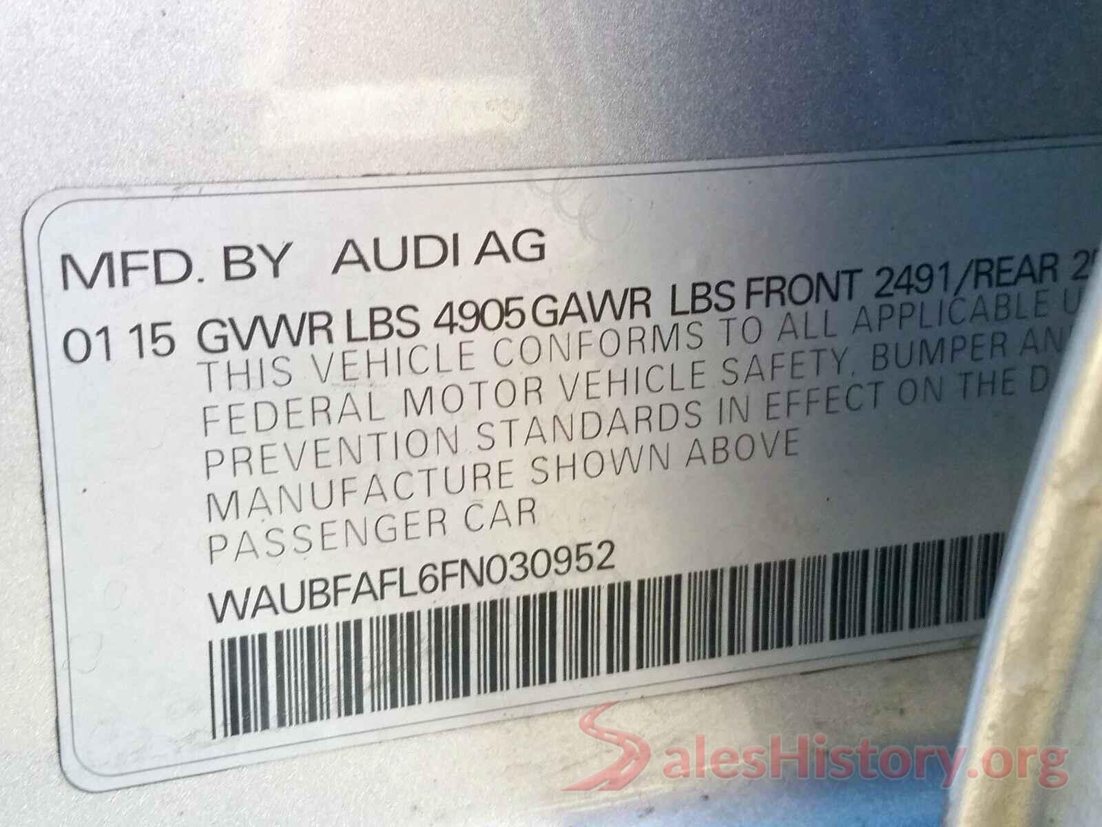 55SWF4JB8JU273673 2015 AUDI A4