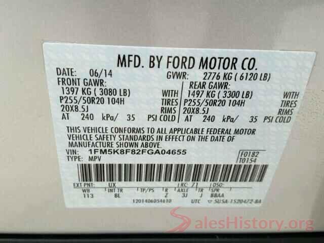 5XXGU4L35JG221884 2015 FORD EXPLORER