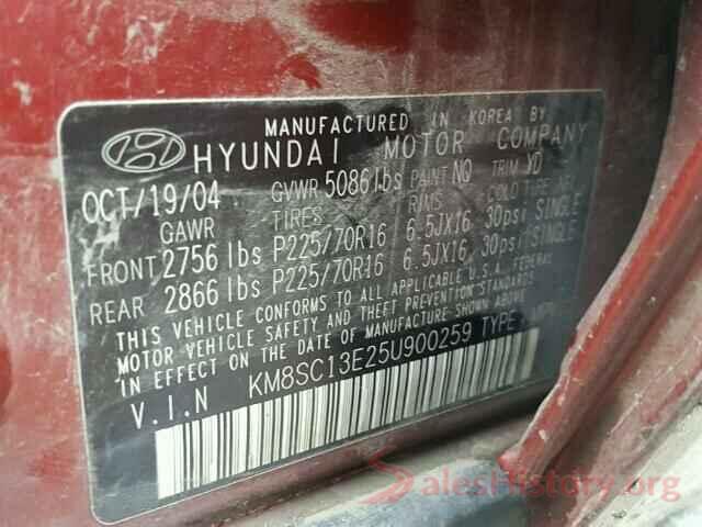 KNDPMCAC4K7621765 2005 HYUNDAI SANTA FE