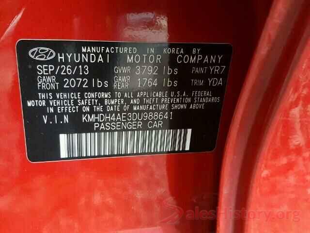 KM8SN4HF7HU249101 2013 HYUNDAI ELANTRA