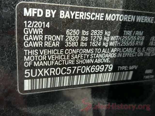 1HGCR2F89HA008911 2015 BMW X5