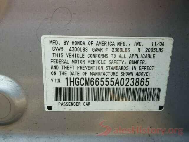 3MZBN1L37JM172656 2005 HONDA ACCORD