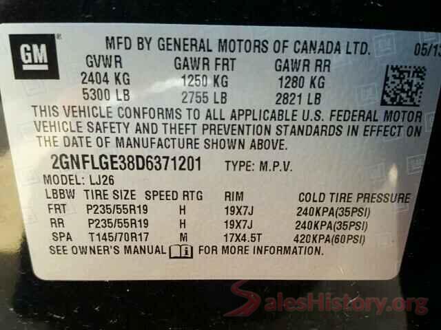 1FAHP2D80JG117280 2013 CHEVROLET EQUINOX