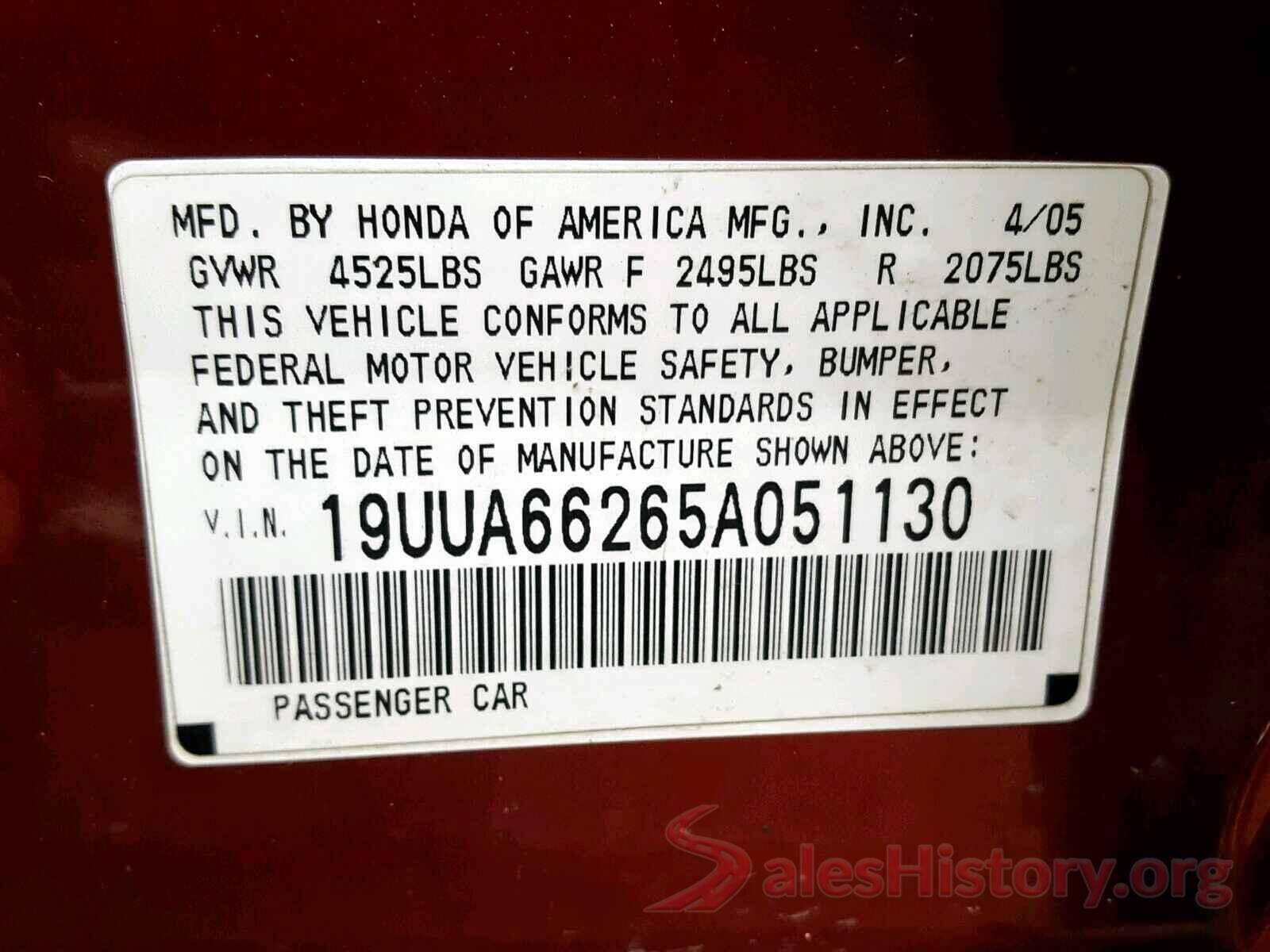 5N1DR2MN5JC603966 2005 ACURA TL