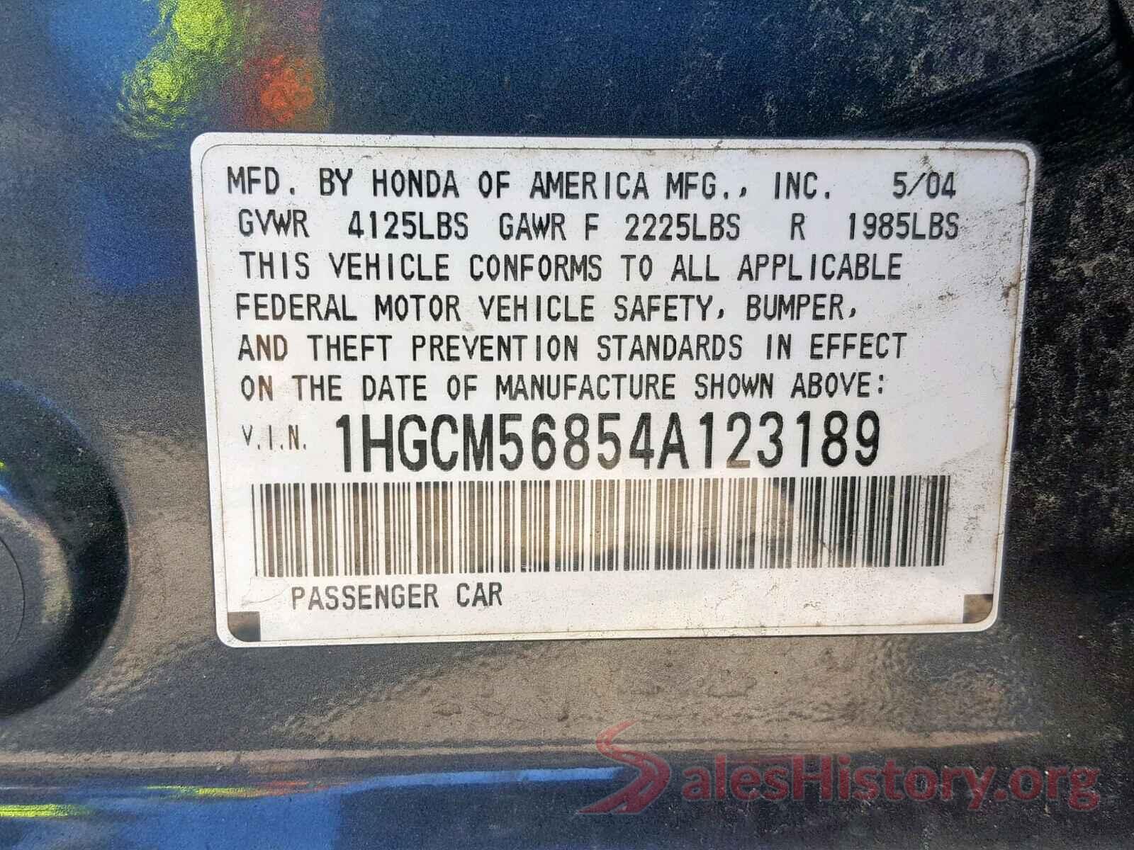 KM8K1CAA6KU385005 2004 HONDA ACCORD EX