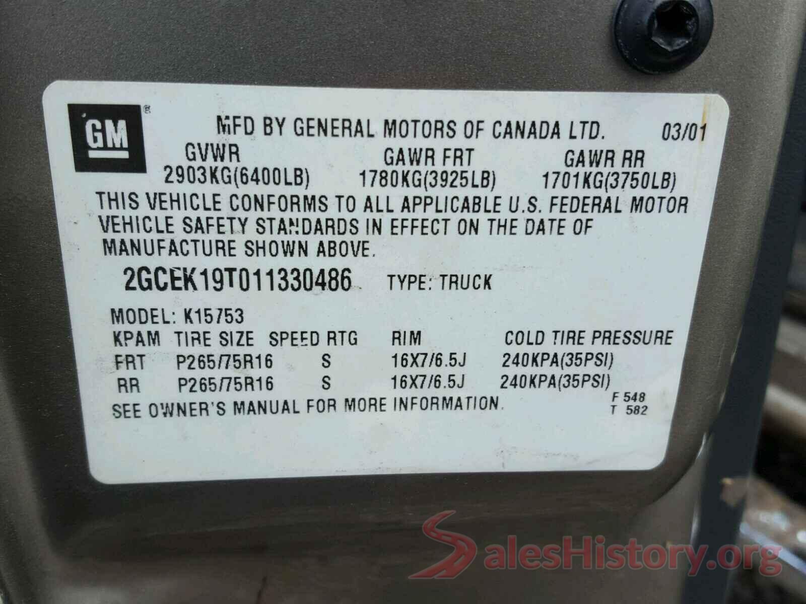 4T1B11HK2JU583470 2001 CHEVROLET SILVERADO