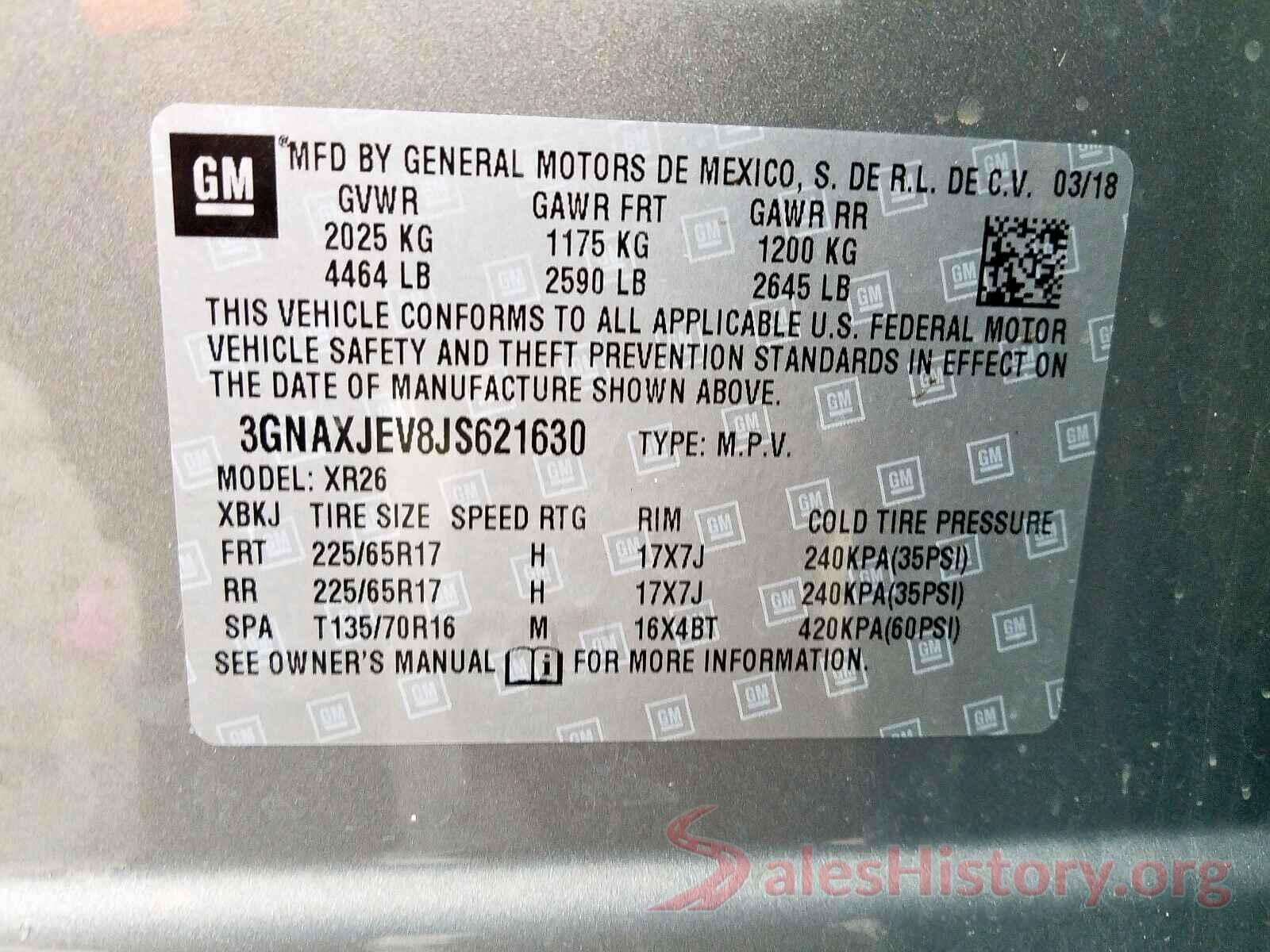 3TMCZ5AN3GM030319 2018 CHEVROLET EQUINOX