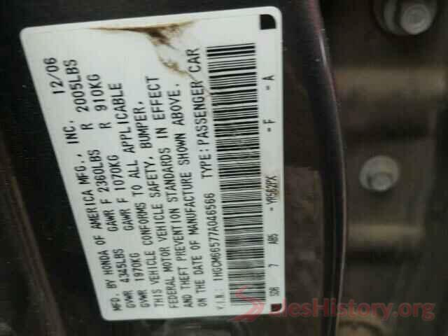 3N1CN7AP4KL819718 2007 HONDA ACCORD