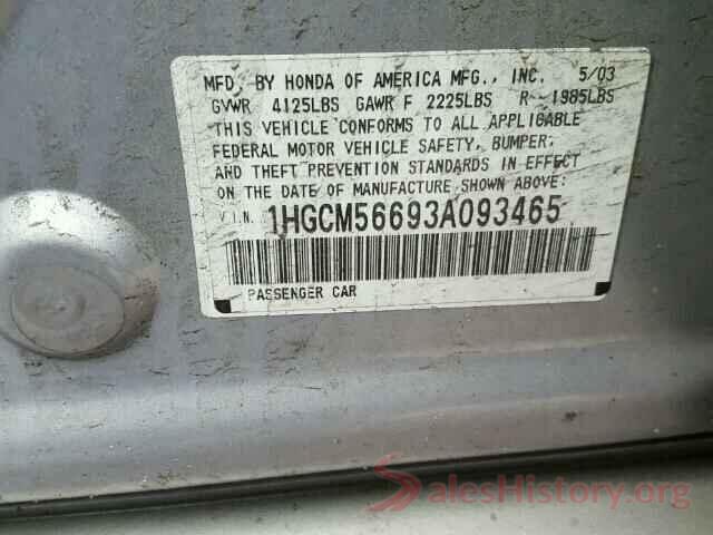 5N1AZ2MH6HN149609 2003 HONDA ACCORD