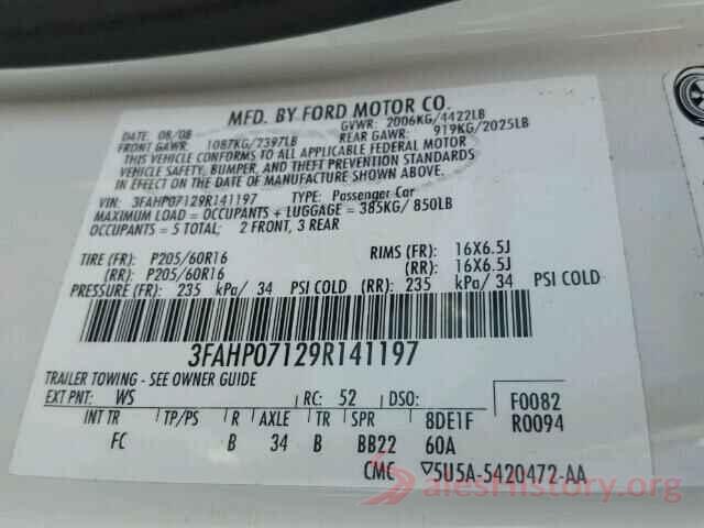 NMTKHMBX5KR095382 2009 FORD FUSION