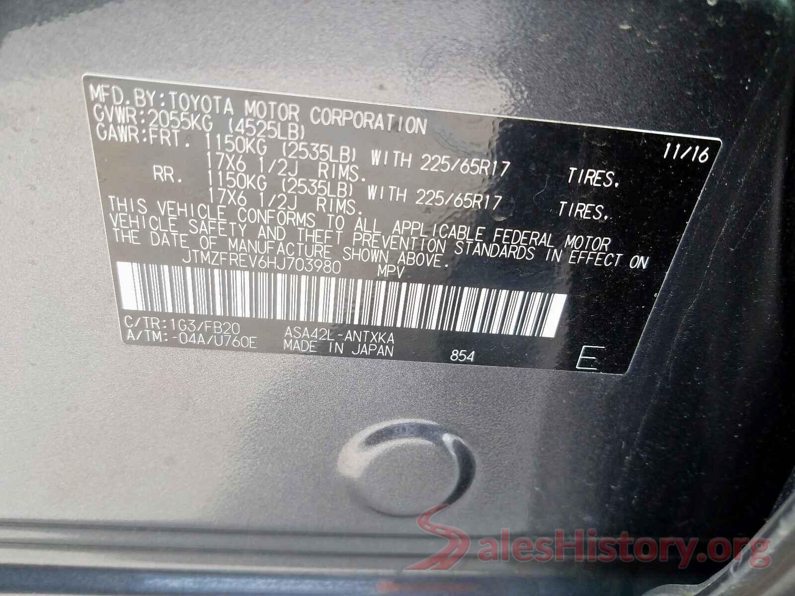 5TFAX5GN1KX139272 2017 TOYOTA RAV4