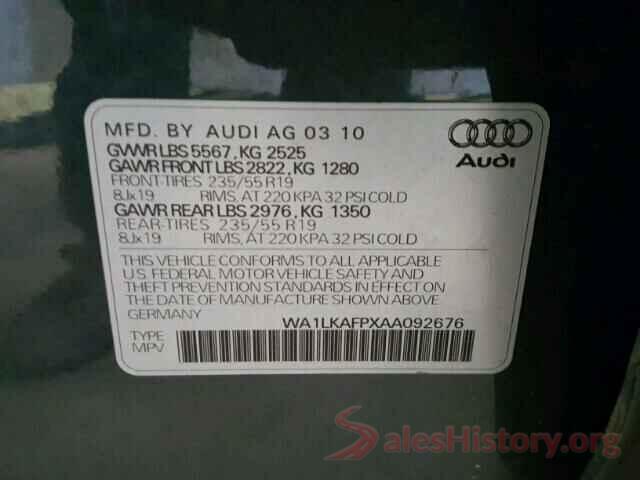 3KPF24AD2KE062085 2010 AUDI Q5