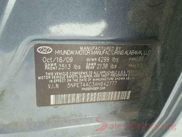 JA4AT5AA4JZ037799 2010 HYUNDAI SONATA