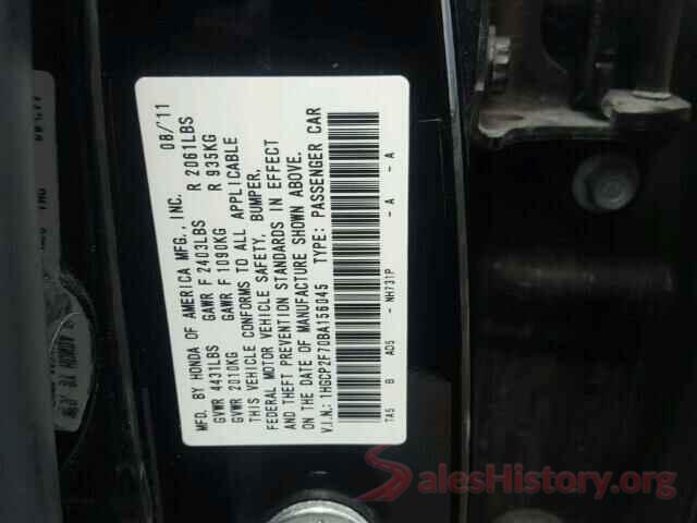 3VWB67AJ6HM299927 2011 HONDA ACCORD