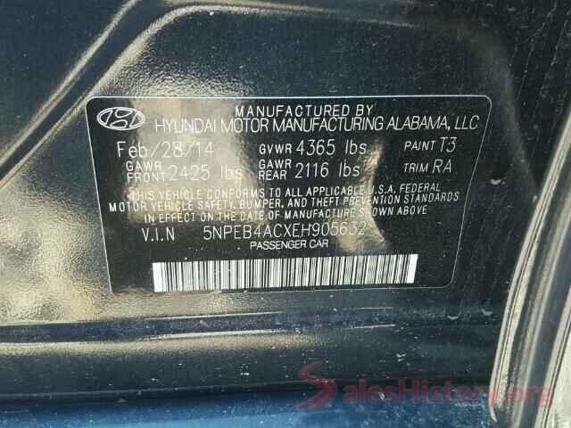 5N1DR2MM2JC640917 2014 HYUNDAI SONATA