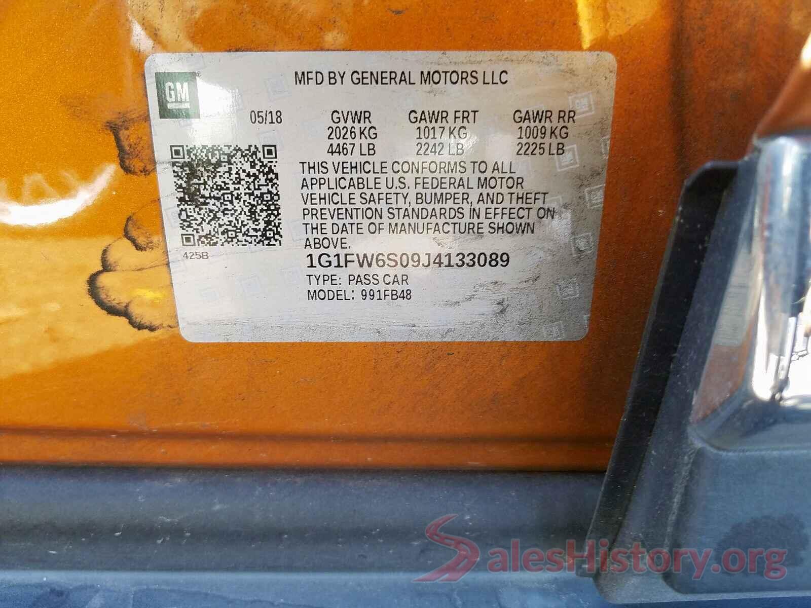 1G1FW6S09J4133089 2018 CHEVROLET BOLT