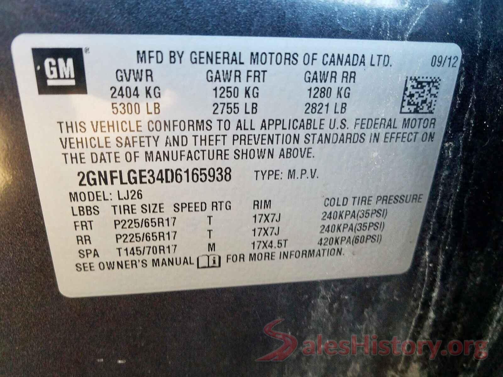 4T1B11HK2JU518781 2013 CHEVROLET EQUINOX