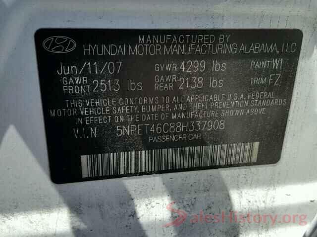 3VWL17AJ6HM403917 2008 HYUNDAI SONATA