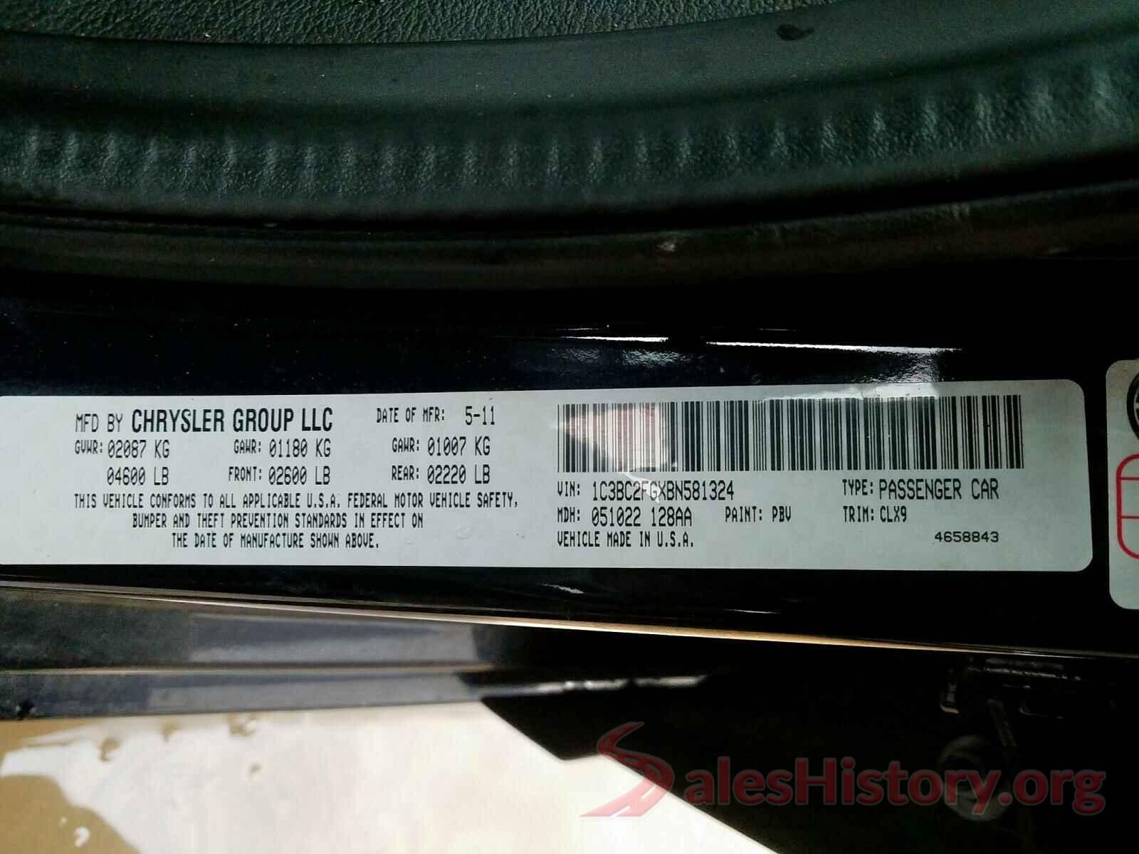 KMHD84LF5LU080504 2011 CHRYSLER 200