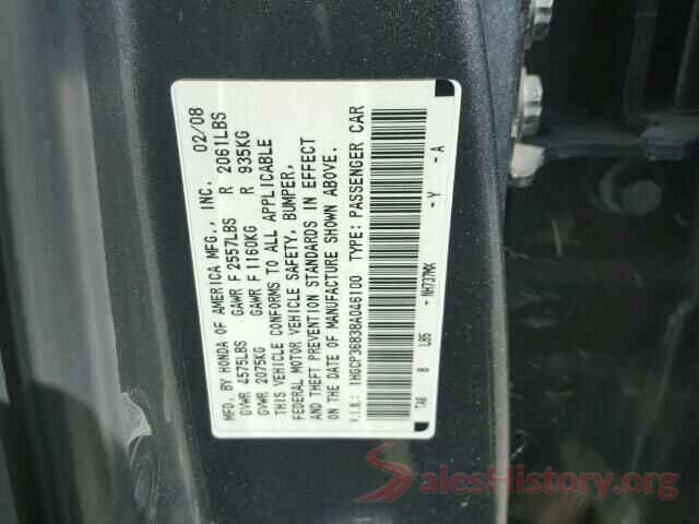 KMHTC6AE3GU262272 2008 HONDA ACCORD