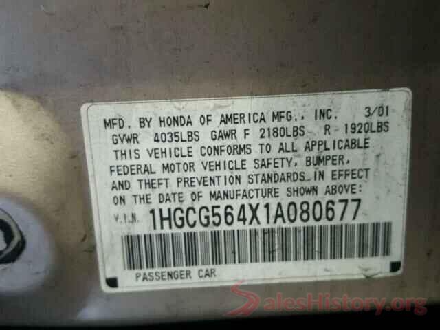 3N1AB7AP1HY369196 2001 HONDA ACCORD