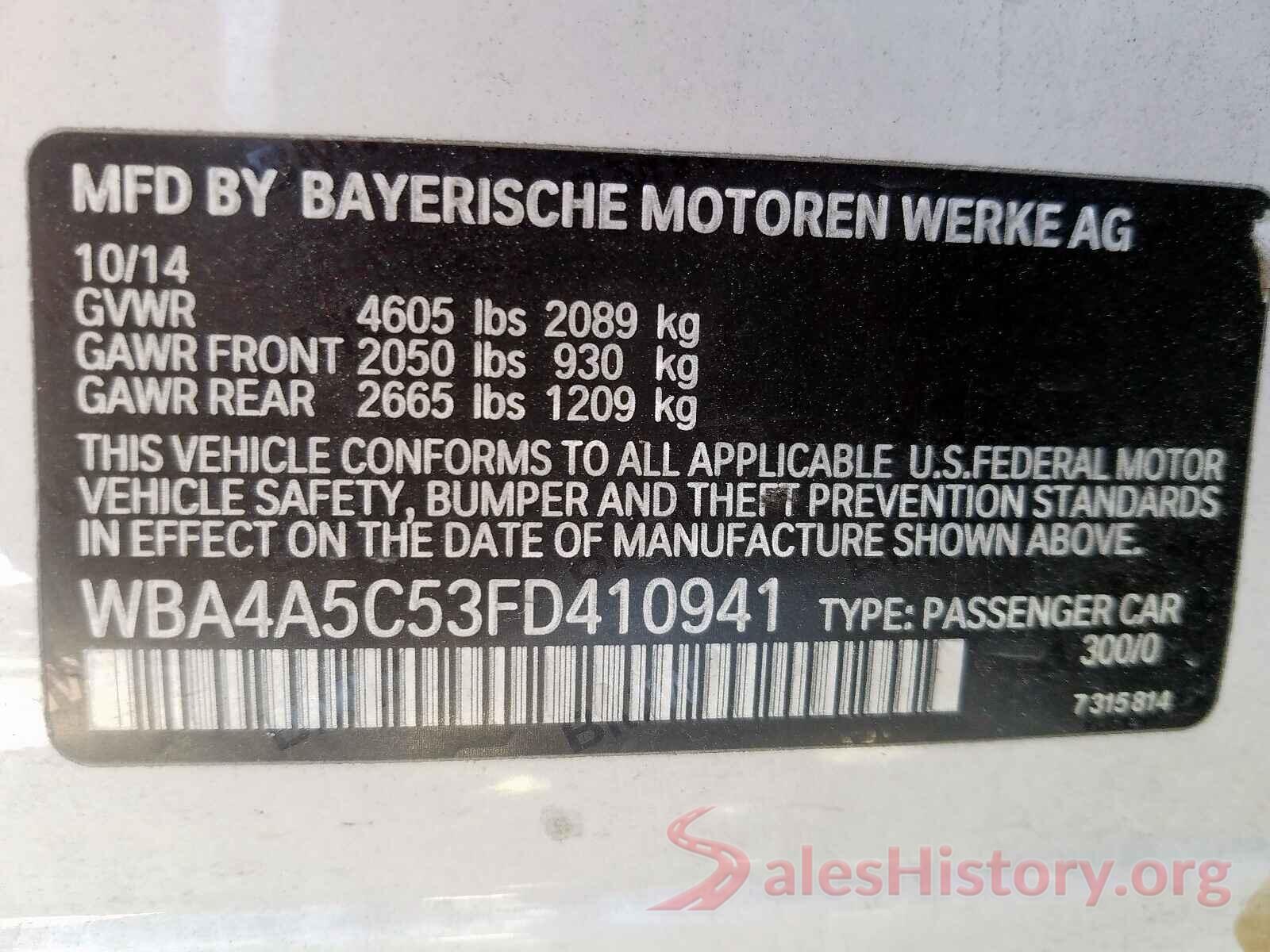 3N1AB7APXHY323270 2015 BMW 428 I GRAN