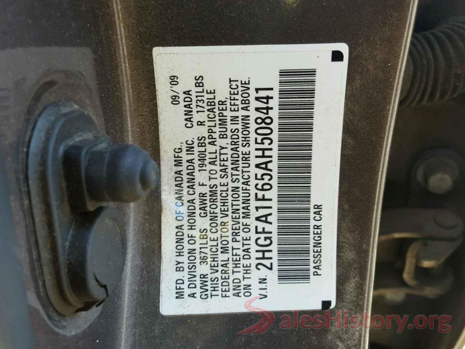 1N4BL4BVXKC201895 2010 HONDA CIVIC