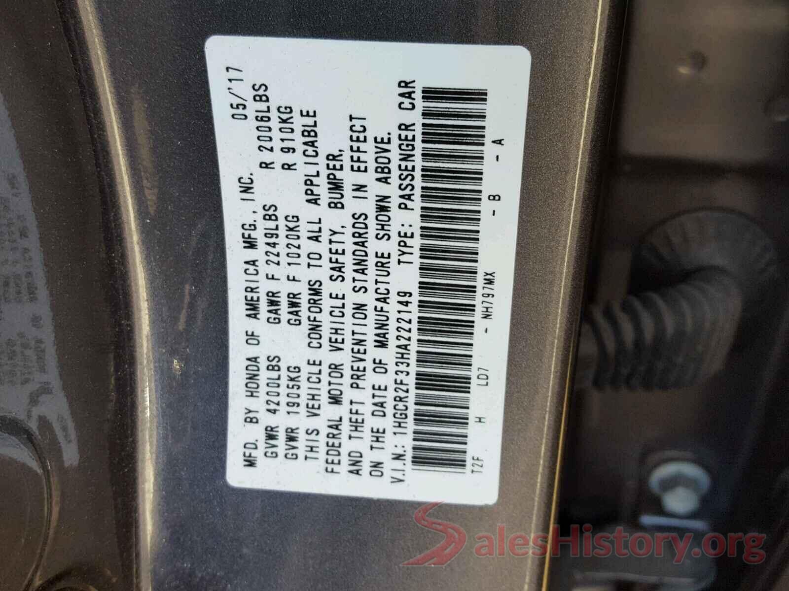 1N4AL3AP7GC160559 2017 HONDA ACCORD