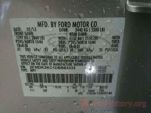 7FARW1H59HE022396 2013 FORD EDGE