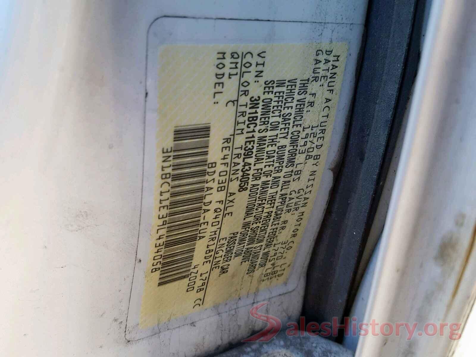 3N1BC11E39L434058 2009 NISSAN VERSA