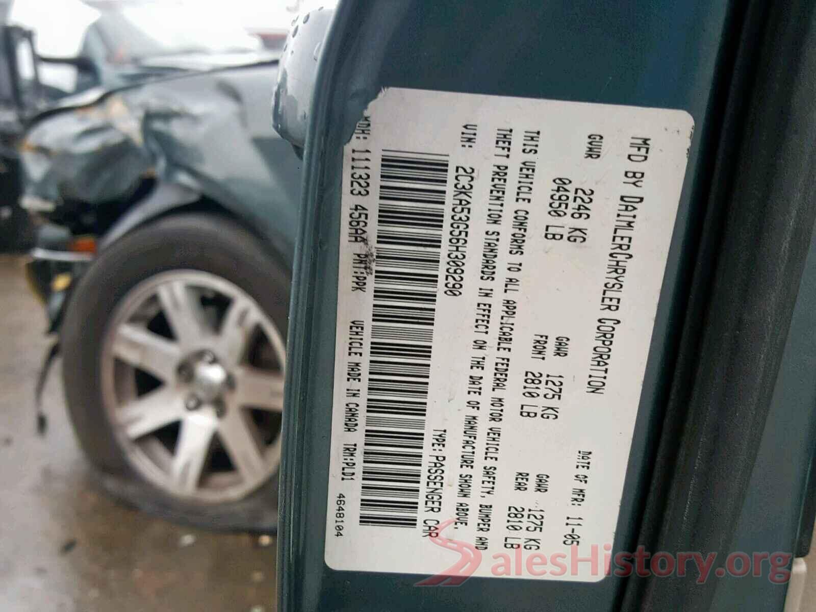 5NPD84LF7KH476480 2006 CHRYSLER 300