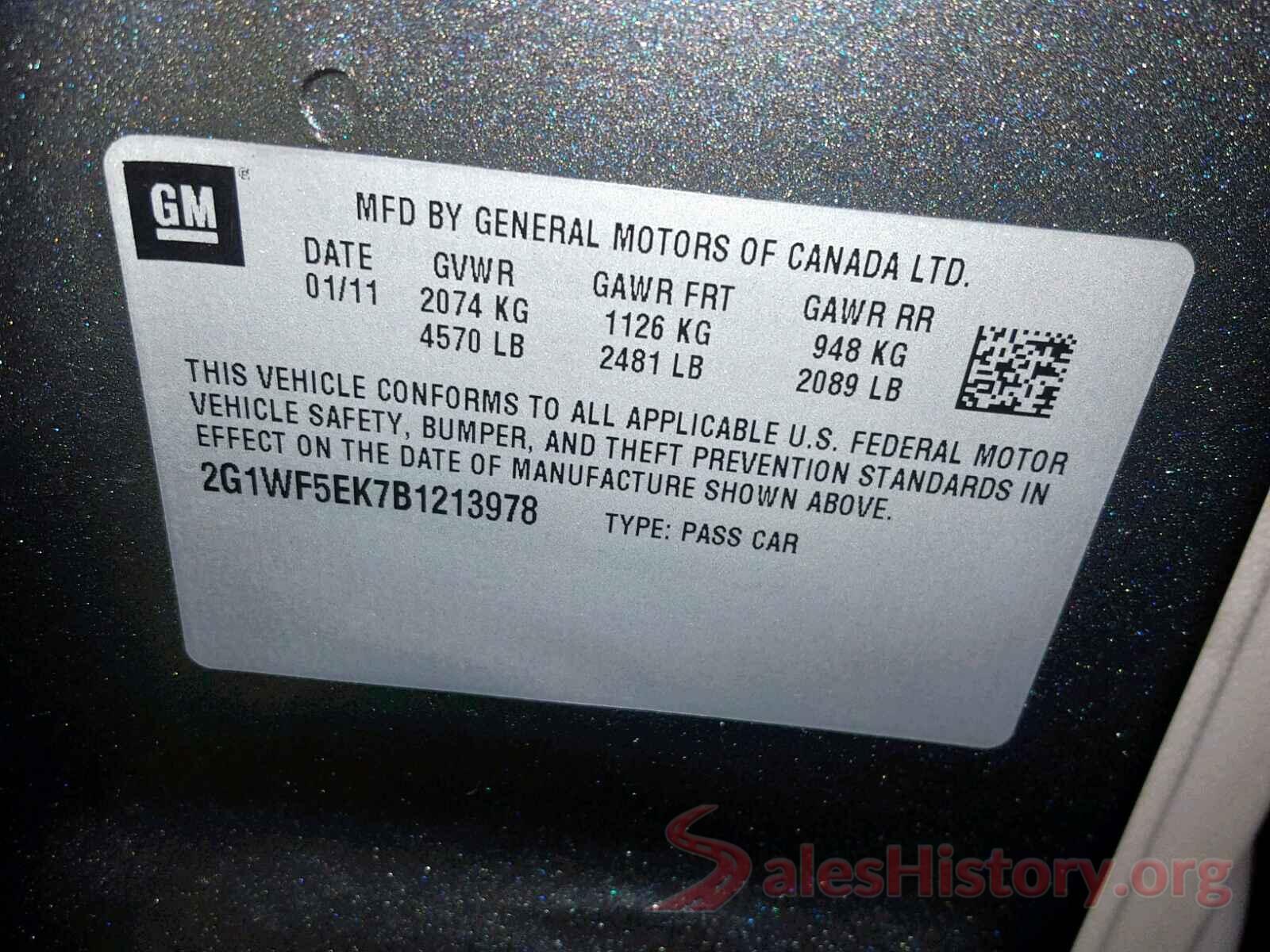 5N1AT2MT6HC858476 2011 CHEVROLET IMPALA