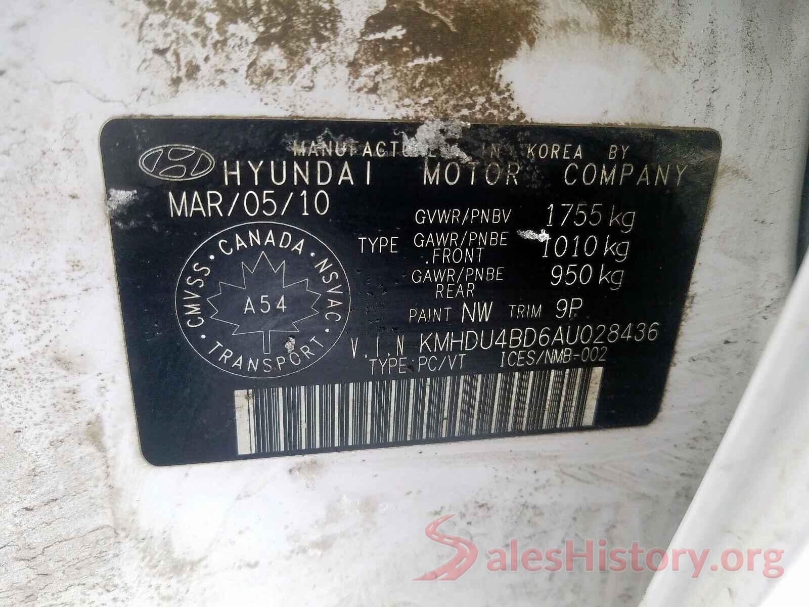 5XYPG4A59JG371214 2010 HYUNDAI ELANTRA