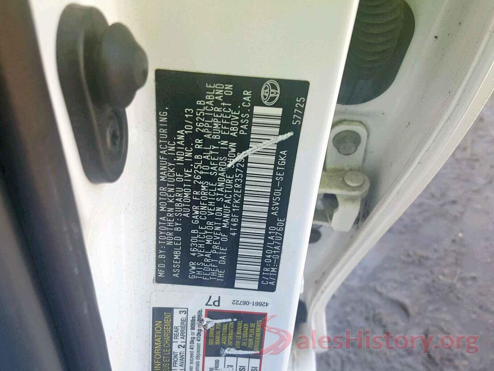 4T4BF1FK2ER357297 2014 TOYOTA CAMRY