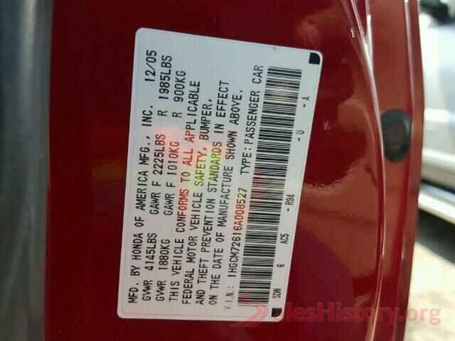 1N4AA6AP6GC387510 2006 HONDA ACCORD