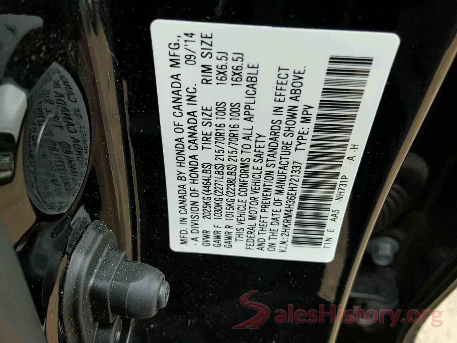 JTDKBRFU7G3515958 2014 HONDA CRV