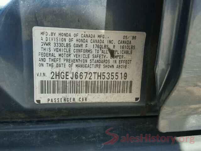 KM8SR4HF2HU254517 1996 HONDA CIVIC