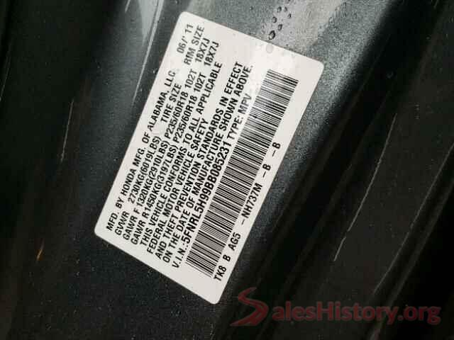 3N1AB8BV0LY293174 2011 HONDA ODYSSEY