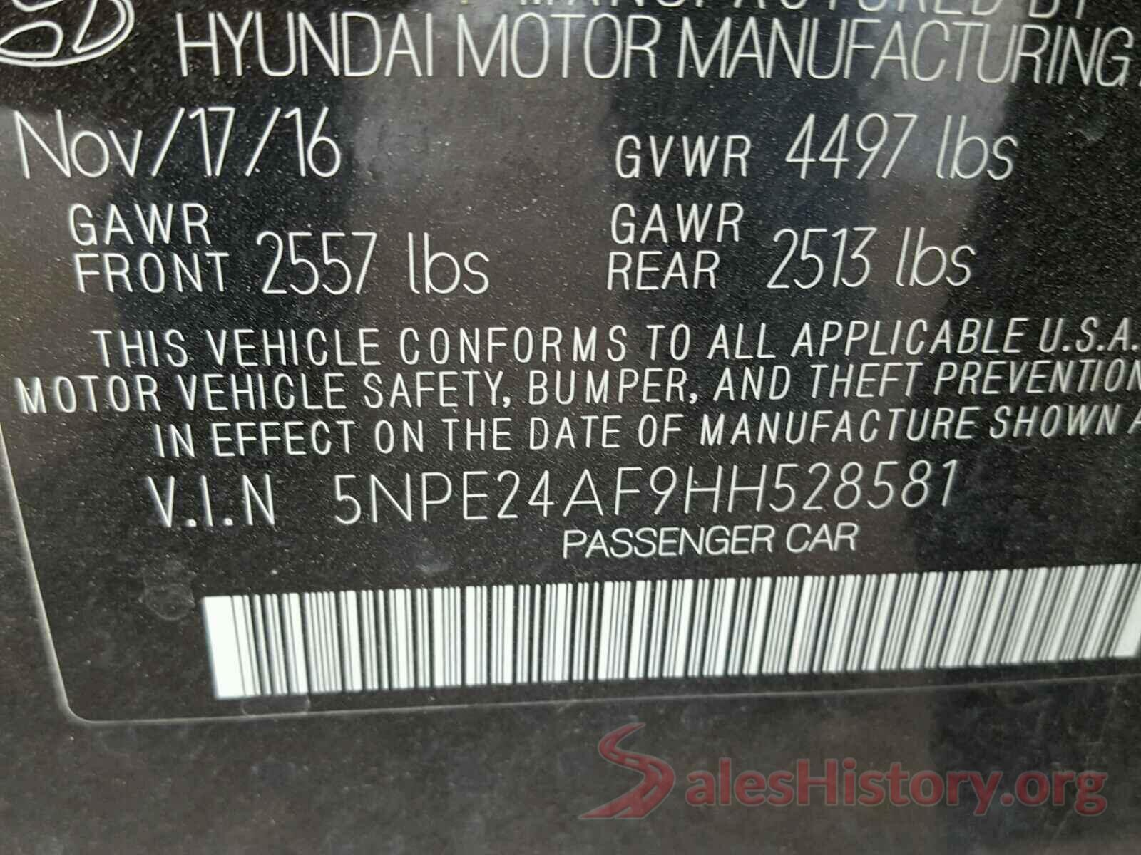 JTDKBRFU2H3045436 2017 HYUNDAI SONATA