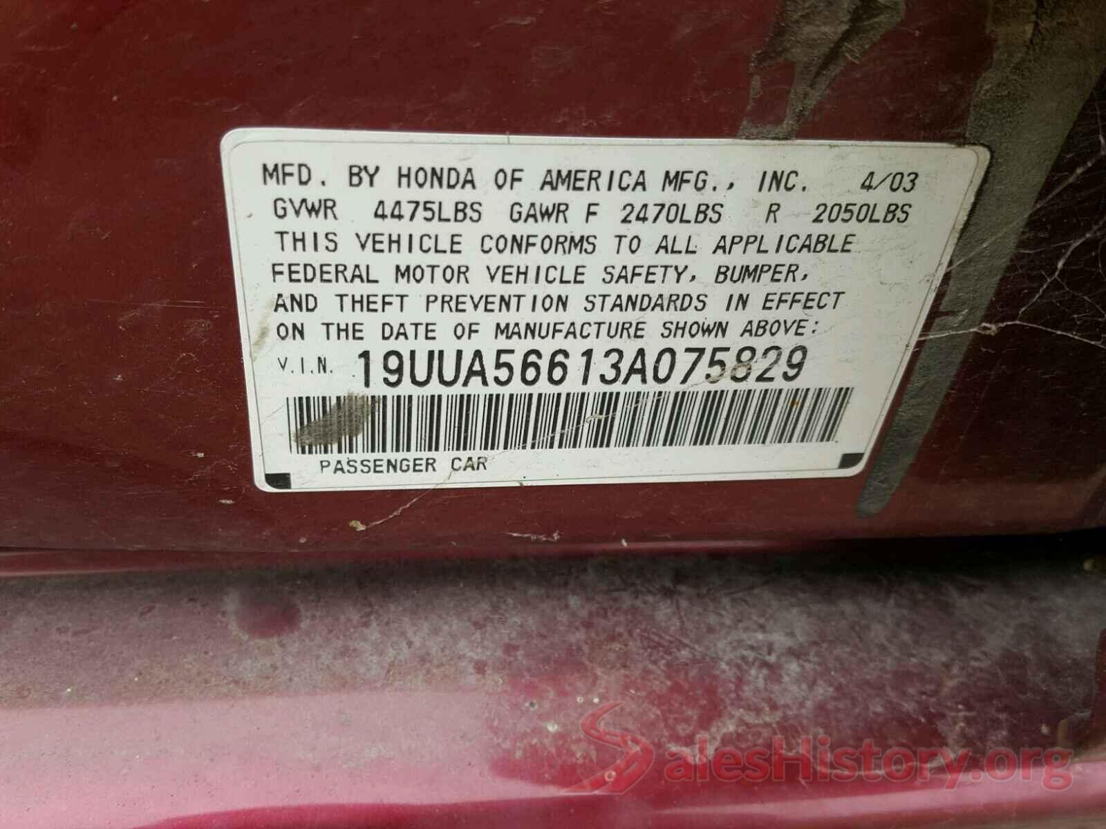 2C3CDXCT9GH339608 2003 ACURA 3.2 TL