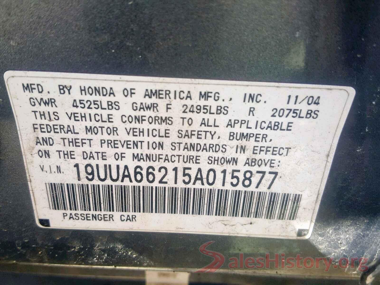 2HKRM4H46GH697830 2005 ACURA TL