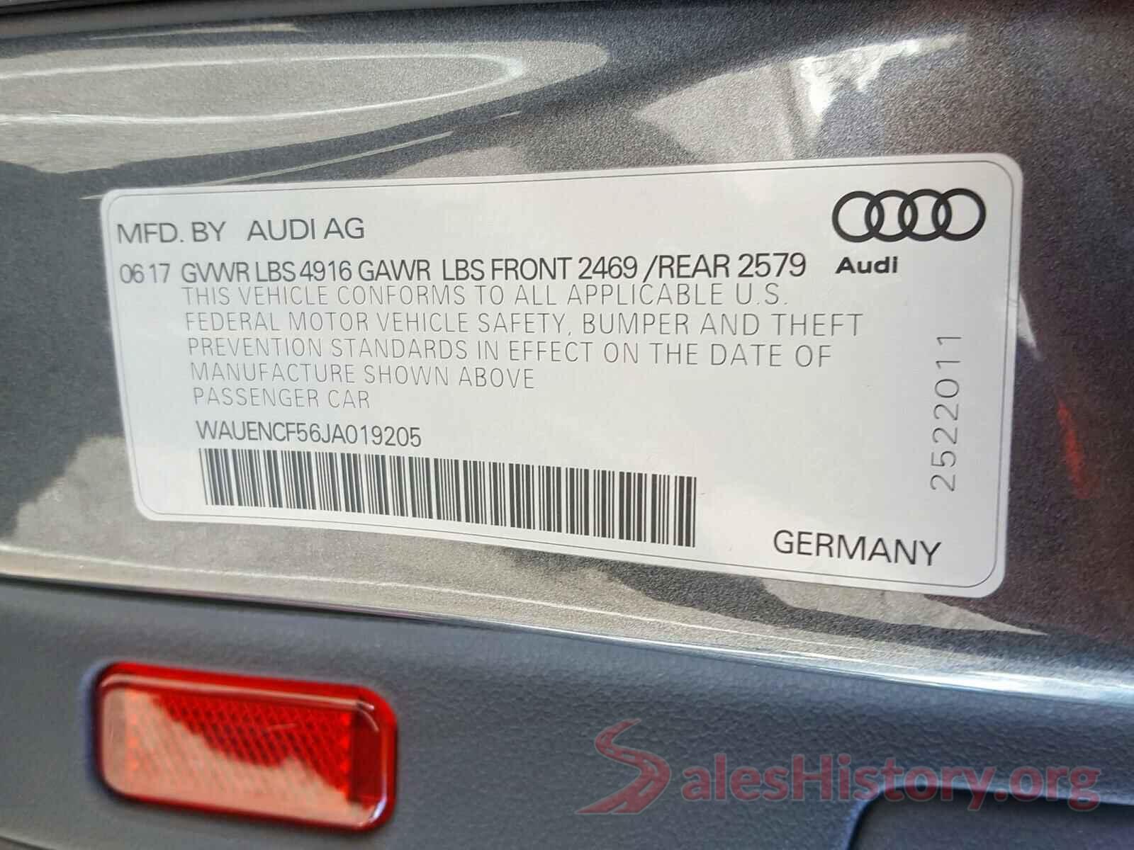 5NMZUDLB0HH036623 2018 AUDI A5